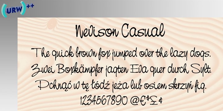 Nevison Casual Font Poster 1