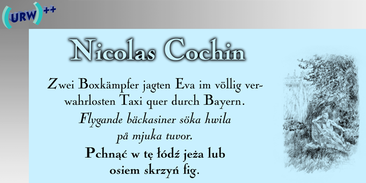 Nicolas Cochin Font Poster 1