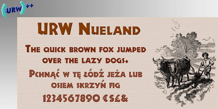 Nueland Font Poster 1