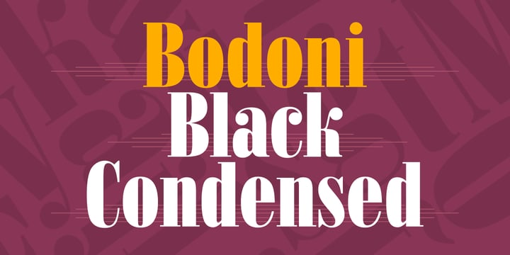Bodoni Black Condensed