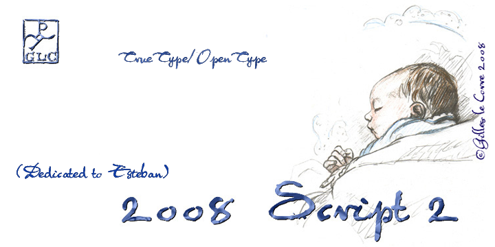 2008 Script 2 Font Poster 1