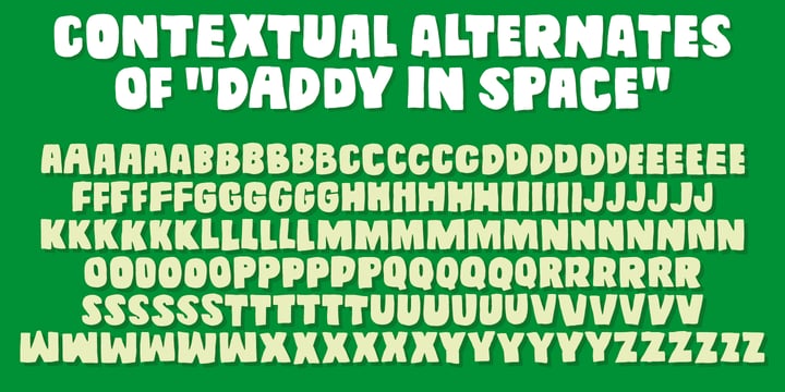 Daddy In Space Font Poster 5