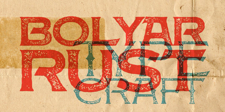 FM Bolyar TypeCraft Font Poster 8