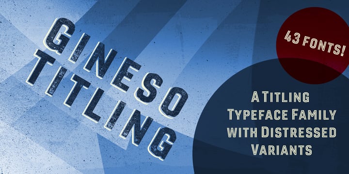 Gineso Titling Font Poster 1