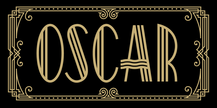 Oscar Font Poster 4