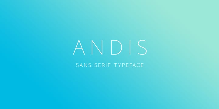 Andis Font Poster 1