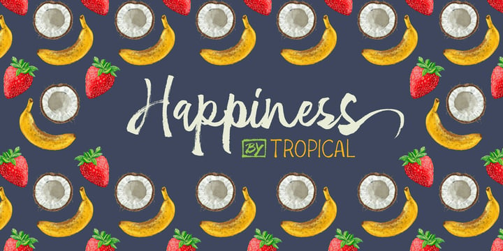 Tropical Font Poster 7