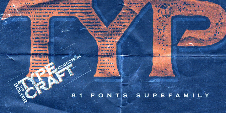 FM Bolyar TypeCraft Font Poster 1