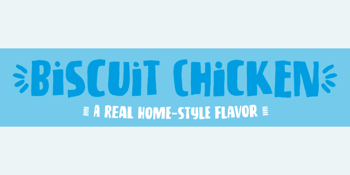 Biscuit Chicken Font Poster 1