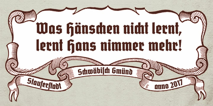 Deutschmeister Font Poster 5