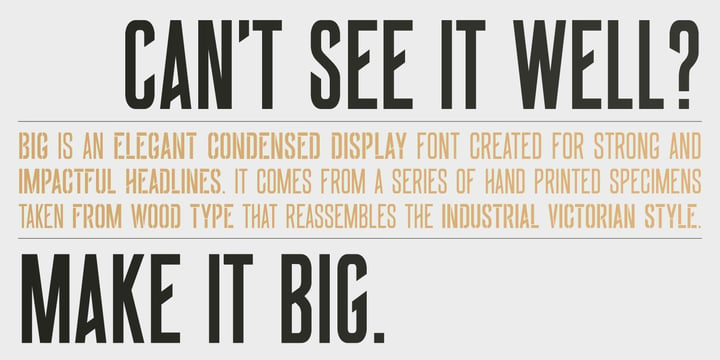 Big Font Poster 2
