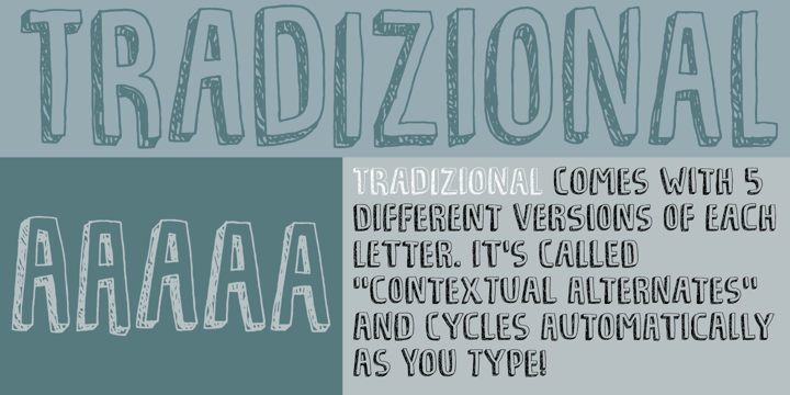 Tradizional Font Poster 4