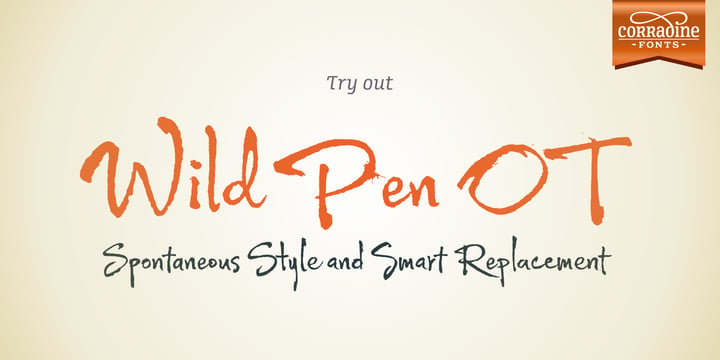 Wild Pen Font Poster 6
