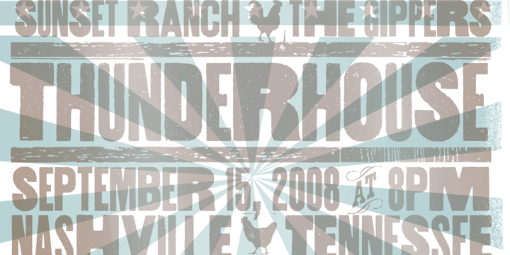 Thunderhouse Font Poster 3