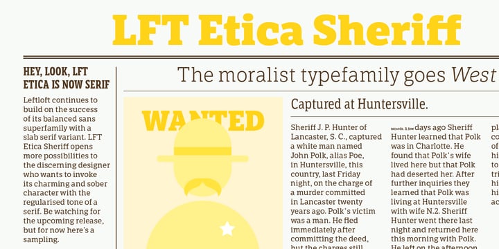 LFT Etica Sheriff Font Poster 5