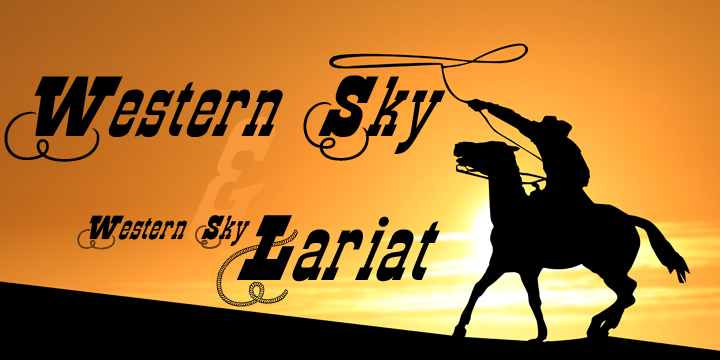 Western Sky Font Poster 1