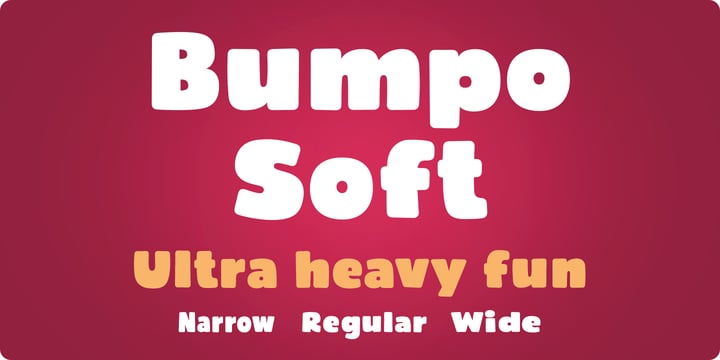 Bumpo Soft Font Poster 1
