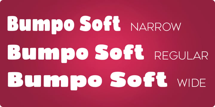 Bumpo Soft Font Poster 6