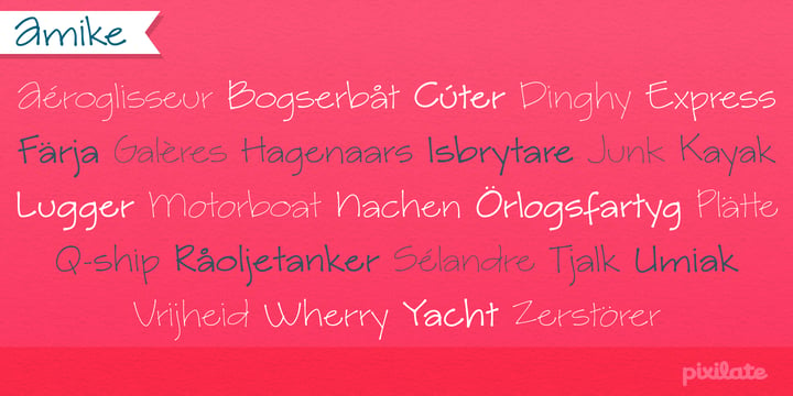 Amike Font Poster 4
