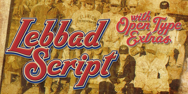 Lebbad Script Font Poster 1