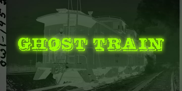 Ghost Train Font Poster 1