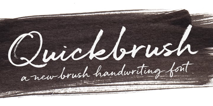 Quickbrush Font Poster 1