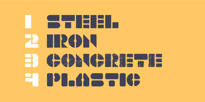 One Ton Font Poster 3