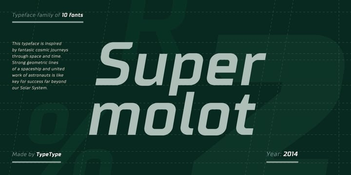 TT Supermolot Font Poster 1