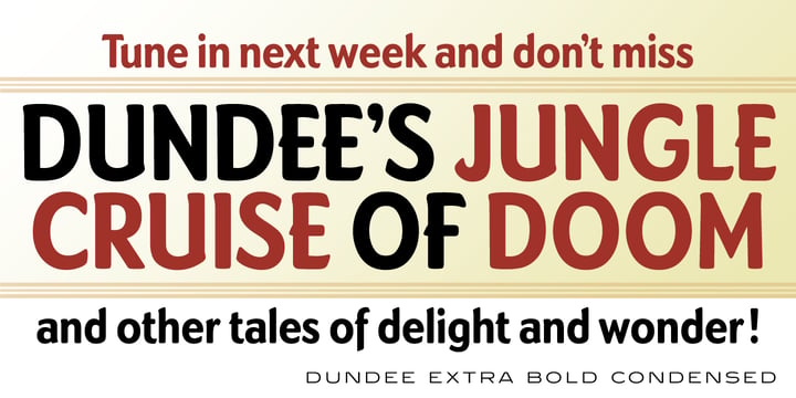 Dundee Font Poster 9