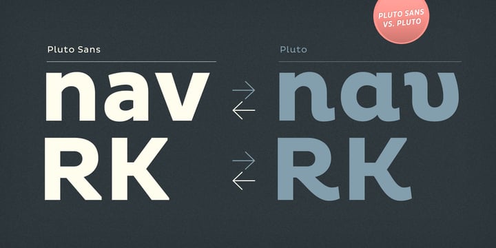 Pluto Sans Font Poster 4