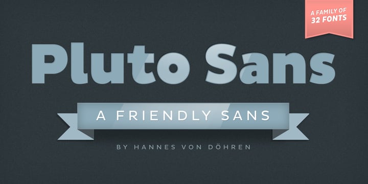 Pluto Sans Font Poster 1