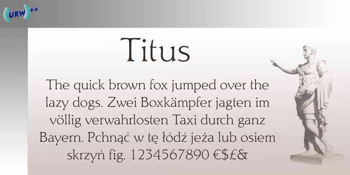 Titus Font Poster 1