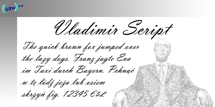 Vladimir Script Font Poster 1