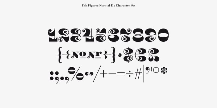 Fab Figures Font Poster 4