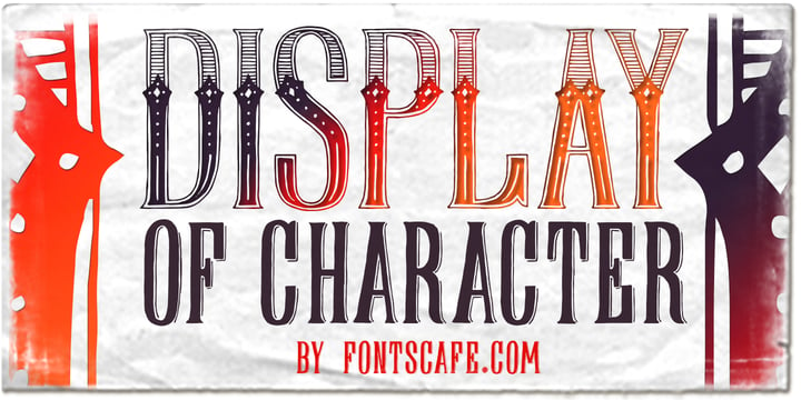 Display Of Character Font Poster 5