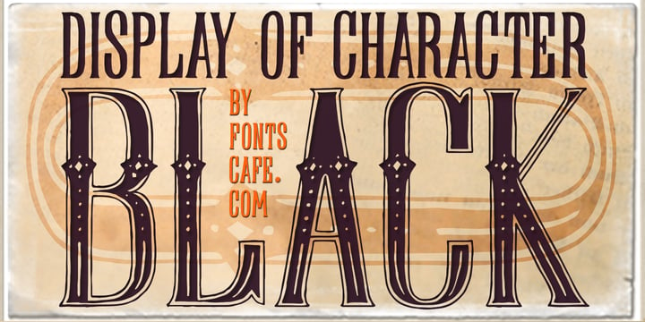 Display Of Character Font Poster 6