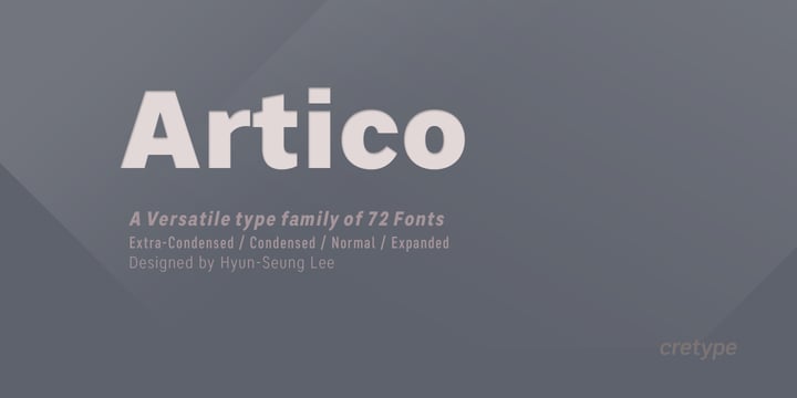 Artico Font Poster 1