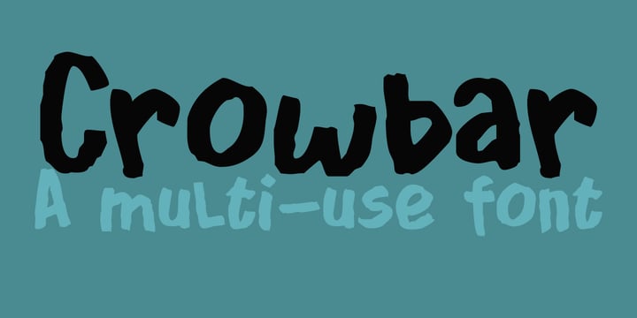 Crowbar Font Poster 1