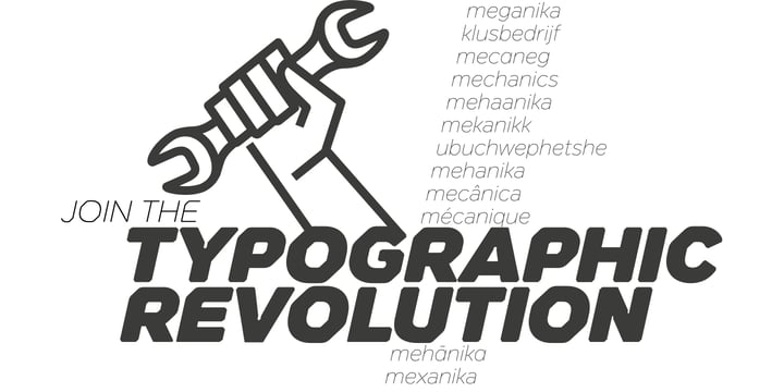 Meccanica Font Poster 17