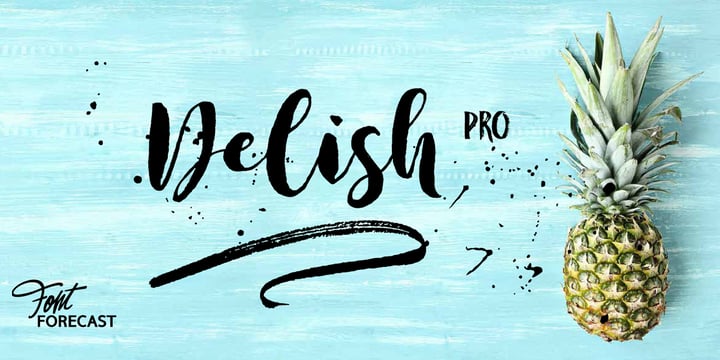 Delish Pro Font Poster 1