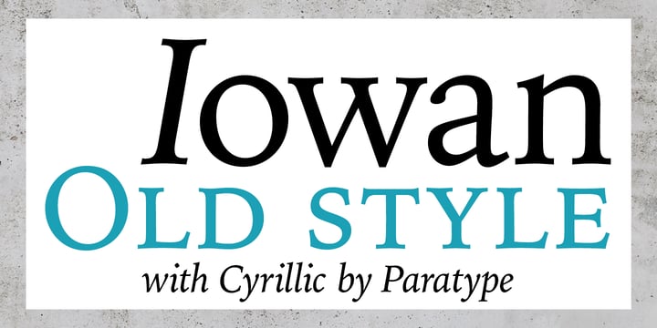 Iowan Old Style Font Poster 1