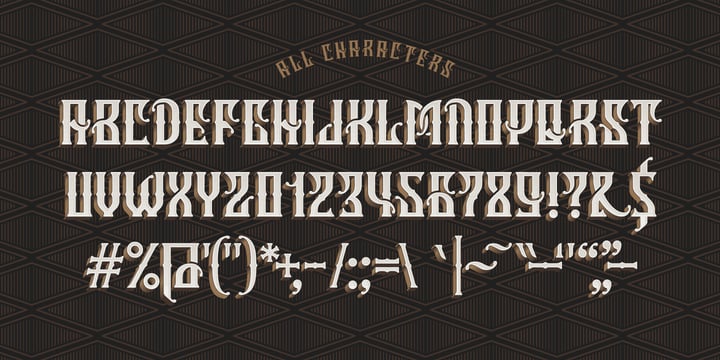Column Typeface Font Poster 4