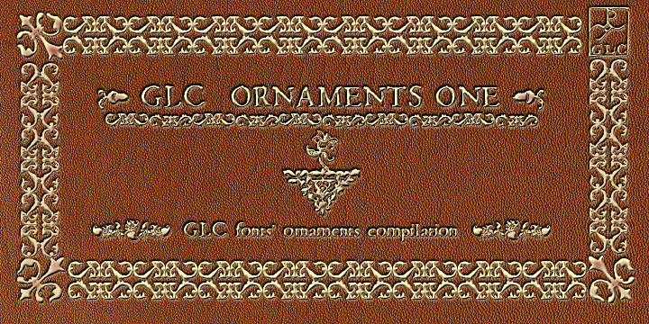 GLC Ornaments One Font Poster 1