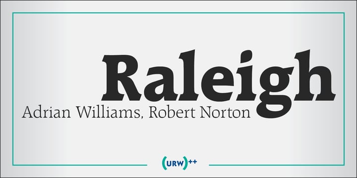 Raleigh Font Poster 1