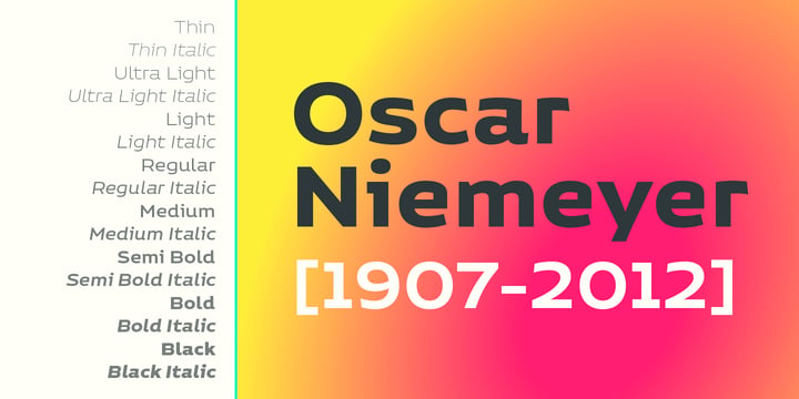 Niemeyer Font Poster 7