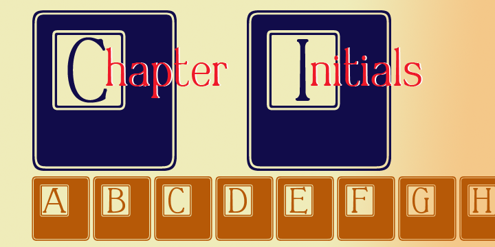 Chapter Initials Font Poster 1