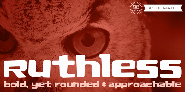 Ruthless AOE Font Poster 1