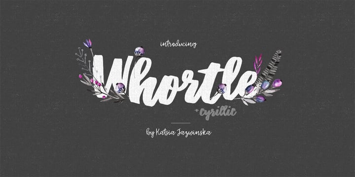Whortle Font Poster 1
