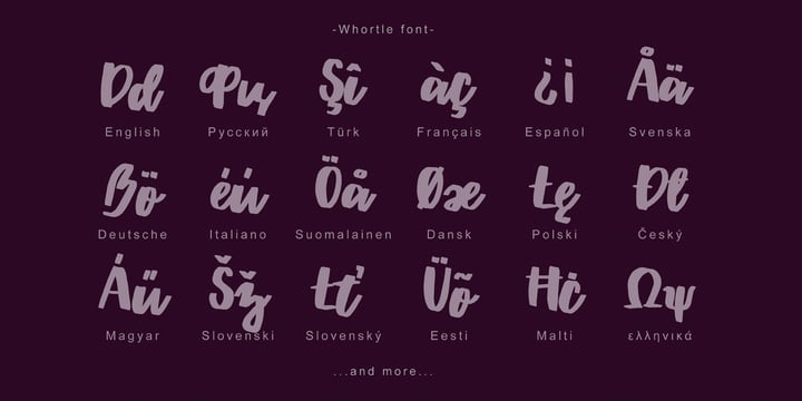 Whortle Font Poster 6