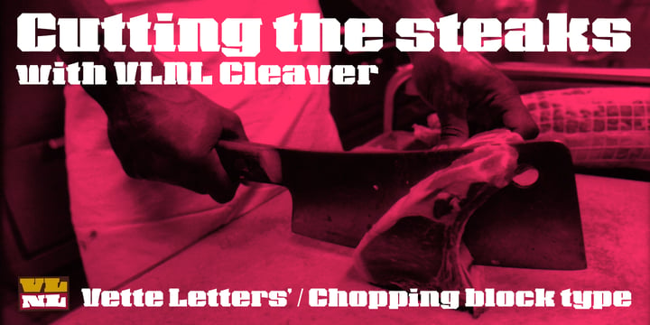 VLNL Cleaver Font Poster 7
